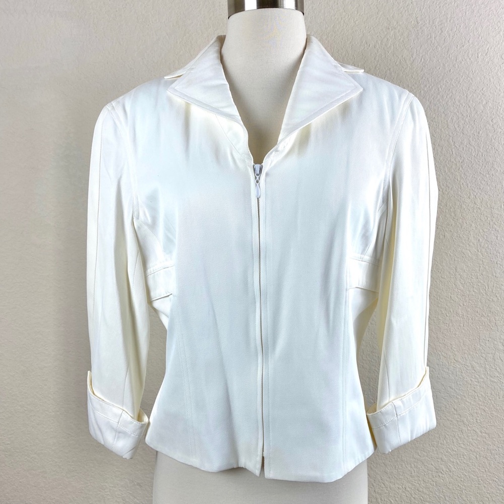 Cache Jacket White Zip - Picture 2 of 8
